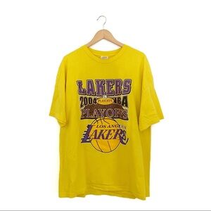 Vintage LA Lakers 2004 Playoffs Tee Kobe Size XXL